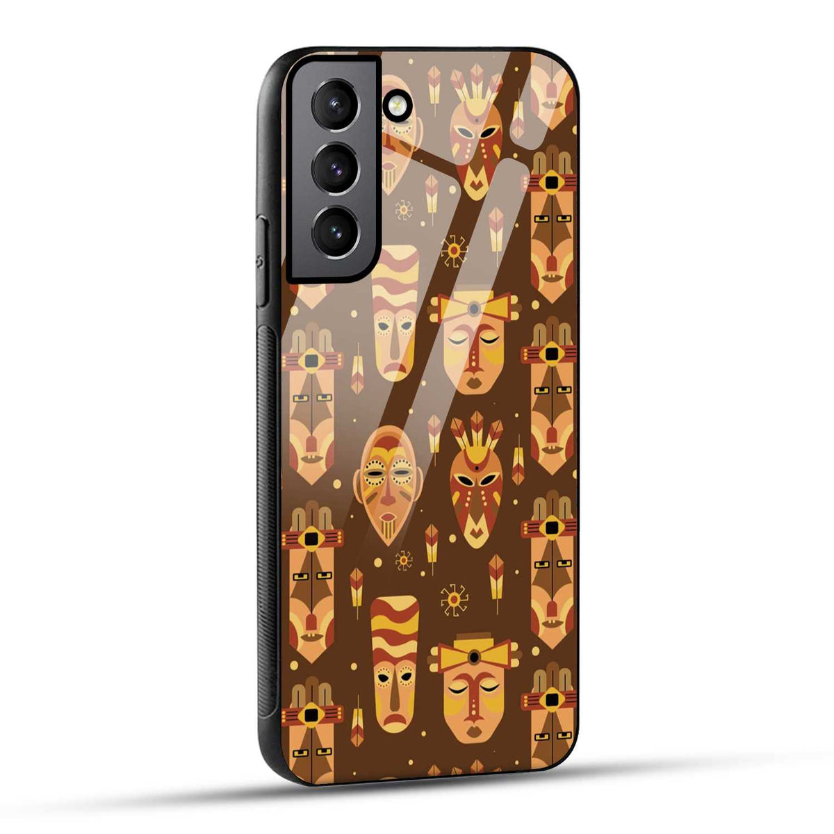 Samsung Galaxy S22 Plus 5G Back Cover Tribal African Mask Printed Glass Case
