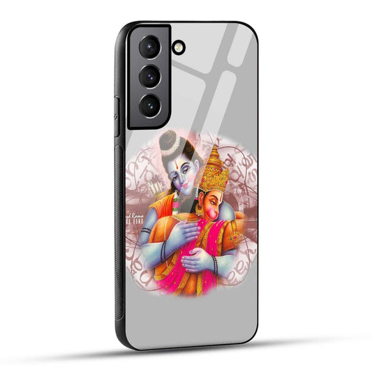 Samsung Galaxy S21 Plus 5G Back Cover Hanuman and Ram Printed Glass Case