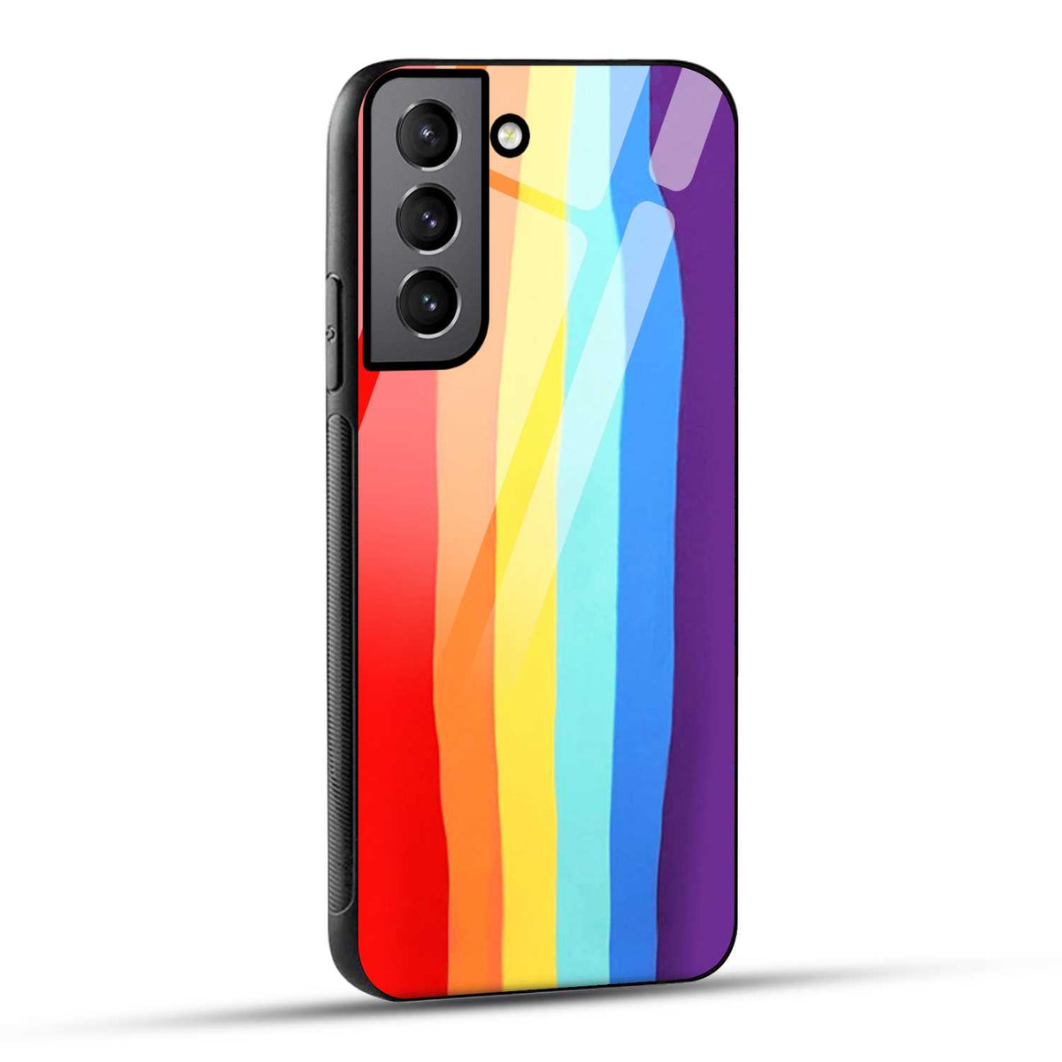 Samsung Galaxy S21 Plus 5G Back Cover Rainbow Color Printed Glass Case