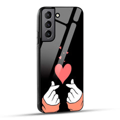 Samsung Galaxy S21 Plus 5G Back Cover Love Expressing Printed Glass Case