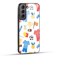 Samsung Galaxy S21 Plus 5G Back Cover Love For Football Printed Glass Case