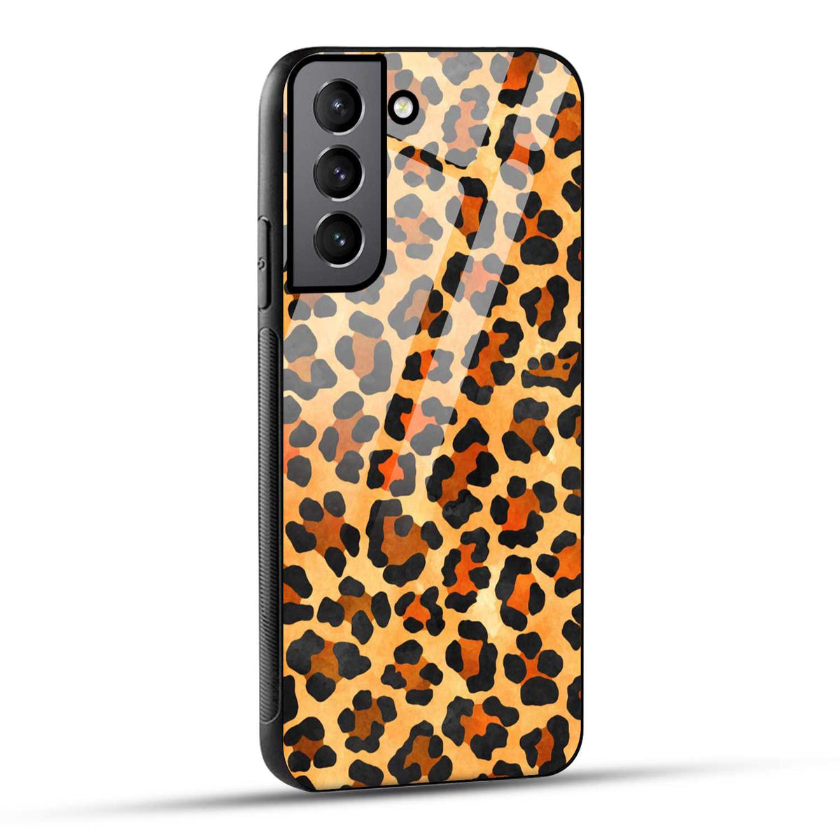 Samsung Galaxy S21 Plus 5G Back Cover Leopard Pattern Printed Glass Case