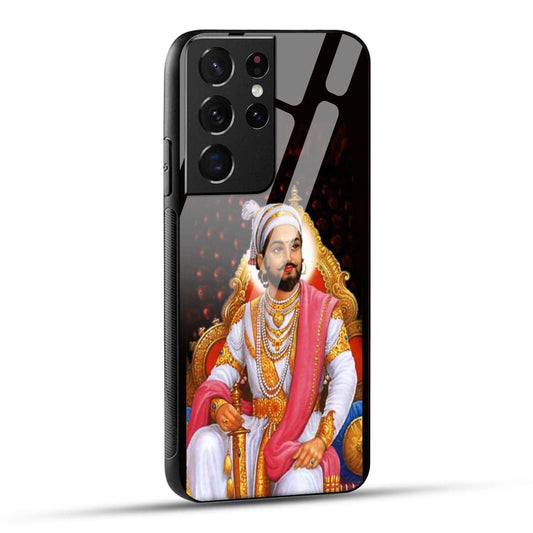 Samsung Galaxy S21 Ultra 5G Back Cover Chhatrapati Shivaji Maharaj Printed Glass Case