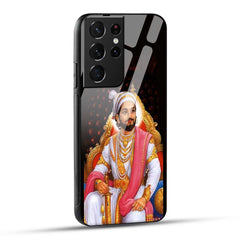 Samsung Galaxy S21 Ultra 5G Back Cover Chhatrapati Shivaji Maharaj Printed Glass Case