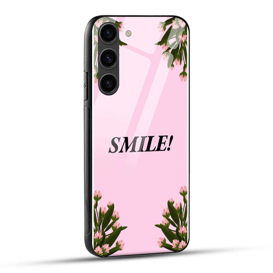 Samsung Galaxy S23 Plus 5G Back Cover Smile Pink Printed Glass Case