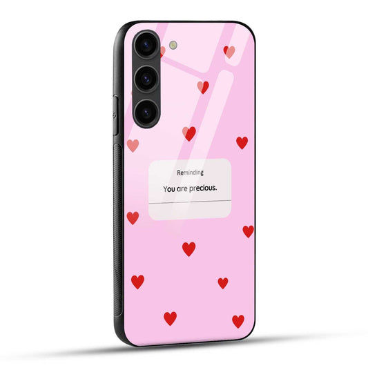 Samsung Galaxy S23 5G Back Cover You Are Precious Printed Glass Case