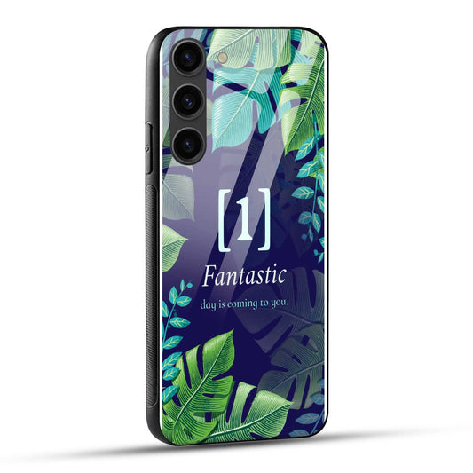 Samsung Galaxy S23 5G Back Cover Tropical Themed Printed Glass Case