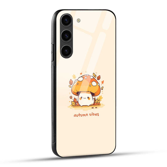 Samsung Galaxy S23 5G Back Cover Yellow And Orange Illustrative Fall Printed Glass Case
