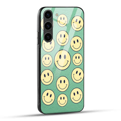 Samsung Galaxy S23 5G Back Cover Happy Smiely Printed Glass Case