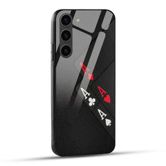 Samsung Galaxy S23 5G Back Cover Aces Printed Glass Case