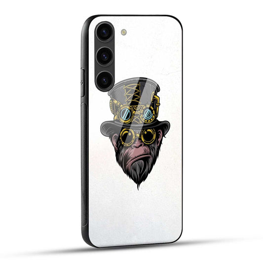 Samsung Galaxy S23 5G Back Cover Monkey Printed Glass Case