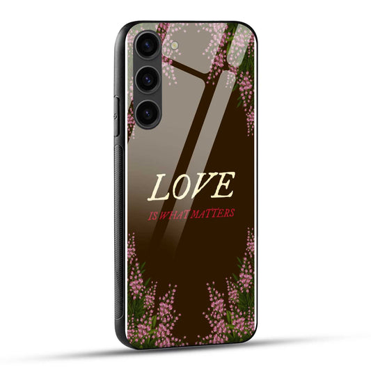 Samsung Galaxy S23 5G Back Cover Classy Flowers Printed Glass Case
