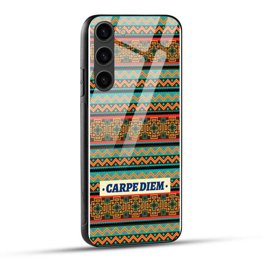 Samsung Galaxy S23 5G Back Cover Intricate Pattern Printed Glass Case