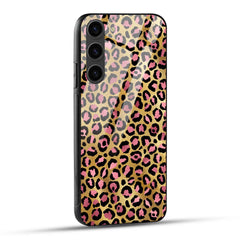 Samsung Galaxy S23 5G Back Cover Leopard Texture Art Printed Glass Case
