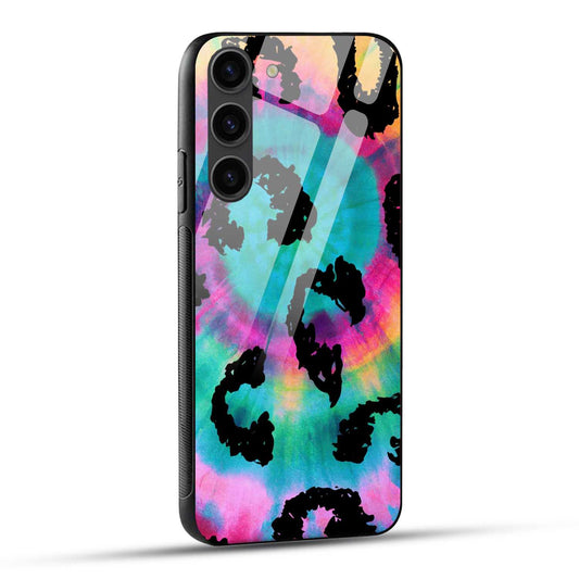Samsung Galaxy S23 Plus 5G Back Cover Tie-Dye Texture Printed Glass Case