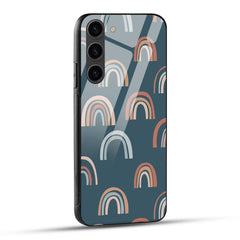 Samsung Galaxy S23 5G Back Cover Curved Pattern Printed Glass Case