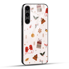 Samsung Galaxy S23 Plus 5G Back Cover Winter Doodle Printed Glass Case