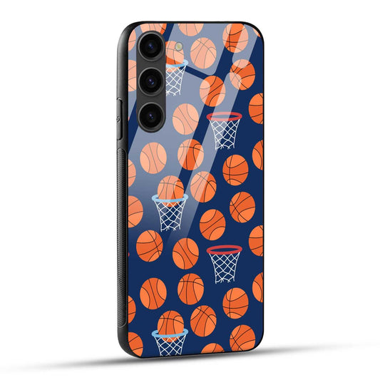 Samsung Galaxy S23 Plus 5G Back Cover Basket Ball Doodle Art Printed Glass Case
