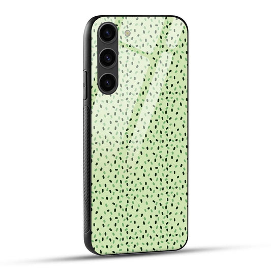 Samsung Galaxy S23 Plus 5G Back Cover Doodle Dots Black Printed Glass Case