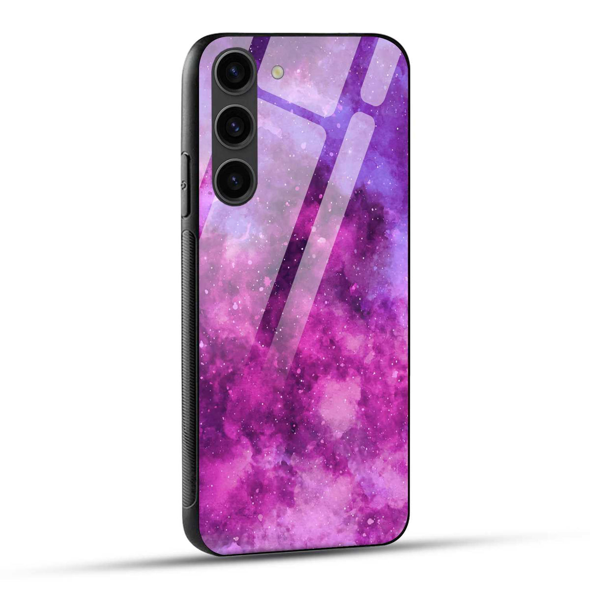 Samsung Galaxy S23 Plus 5G Back Cover Space Is Pink Printed Glass Case