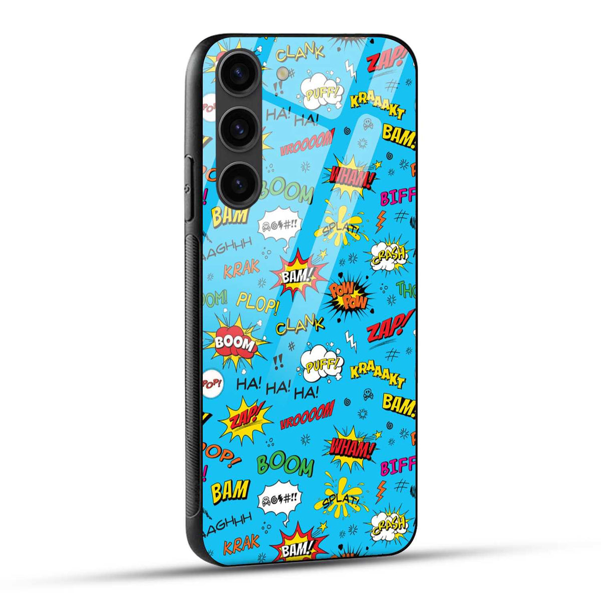 Samsung Galaxy S23 Plus 5G Back Cover Doodle Of Texts Printed Glass Case