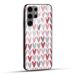 Samsung Galaxy S24 Ultra 5G Back Cover Doodle Of Heart Printed Glass Case