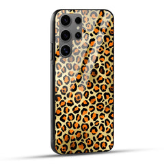 Samsung Galaxy S24 Ultra 5G Back Cover Leopard Texture Printed Glass Case
