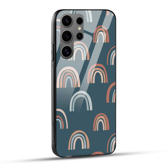 Samsung Galaxy S24 Ultra 5G Back Cover Curved Pattern Printed Glass Case