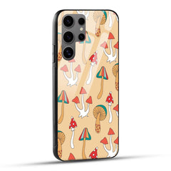 Samsung Galaxy S24 Ultra 5G Back Cover Mashrooms And Art Printed Glass Case