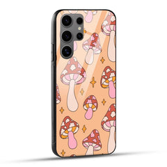 Samsung Galaxy S24 Ultra 5G Back Cover Mashrooms Art Doodle Printed Glass Case
