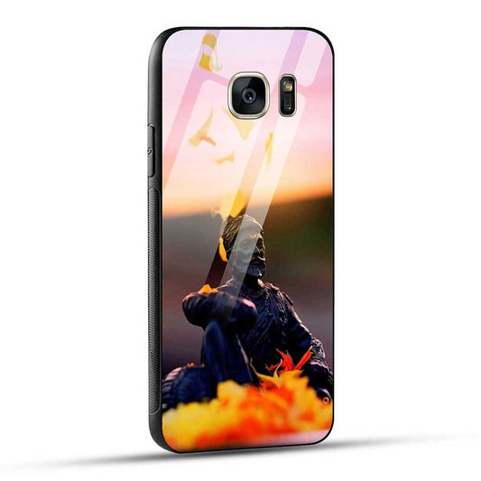 Samsung Galaxy S7 Back Cover Chatrapati Shivaji Maharaj Statue Glass Case