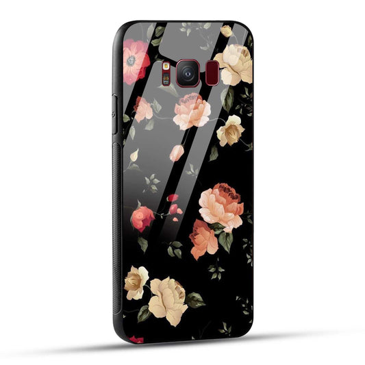Samsung Galaxy S8 Back Cover Flowers Froral Printed Glass Case