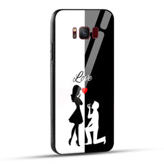 Samsung Galaxy S8 Back Cover Love Proposal Printed Glass Case