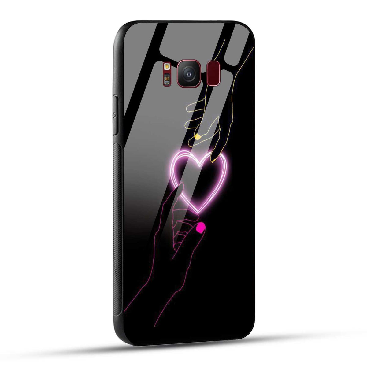Samsung Galaxy S8 Back Cover Love Forever Heart Printed Glass Case