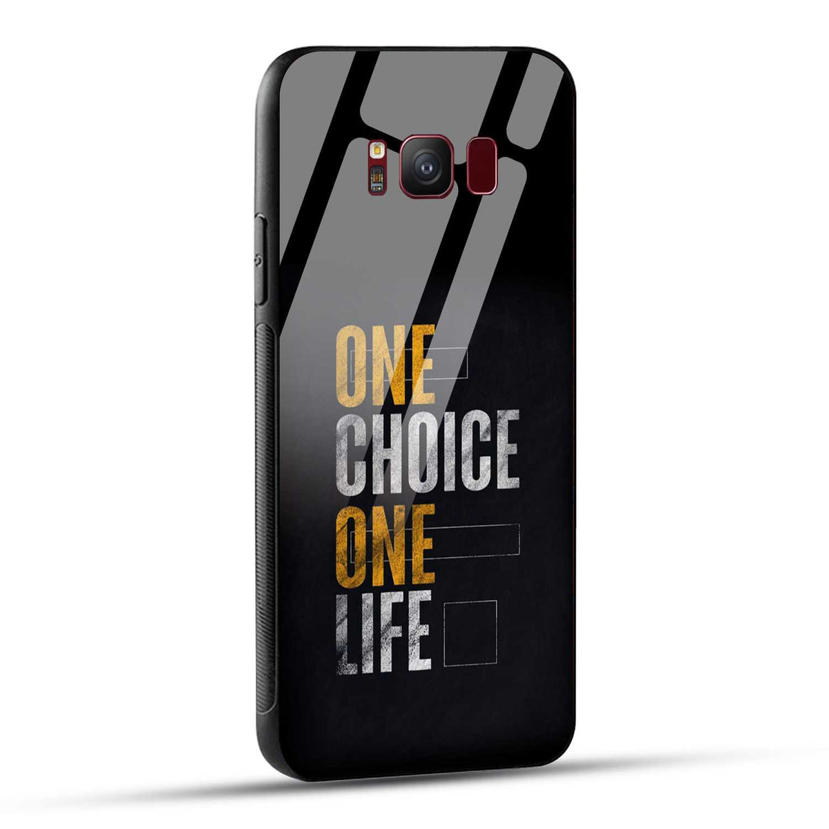 Samsung Galaxy S8 Back Cover One Choice One Life Printed Glass Case