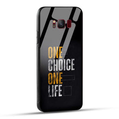Samsung Galaxy S8 Back Cover One Choice One Life Printed Glass Case