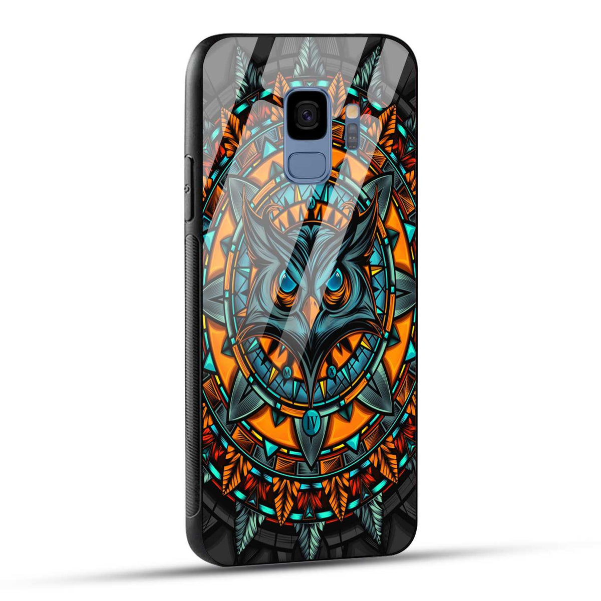 Samsung Galaxy S9 Back Cover Attractive Owl Printed Glass Case