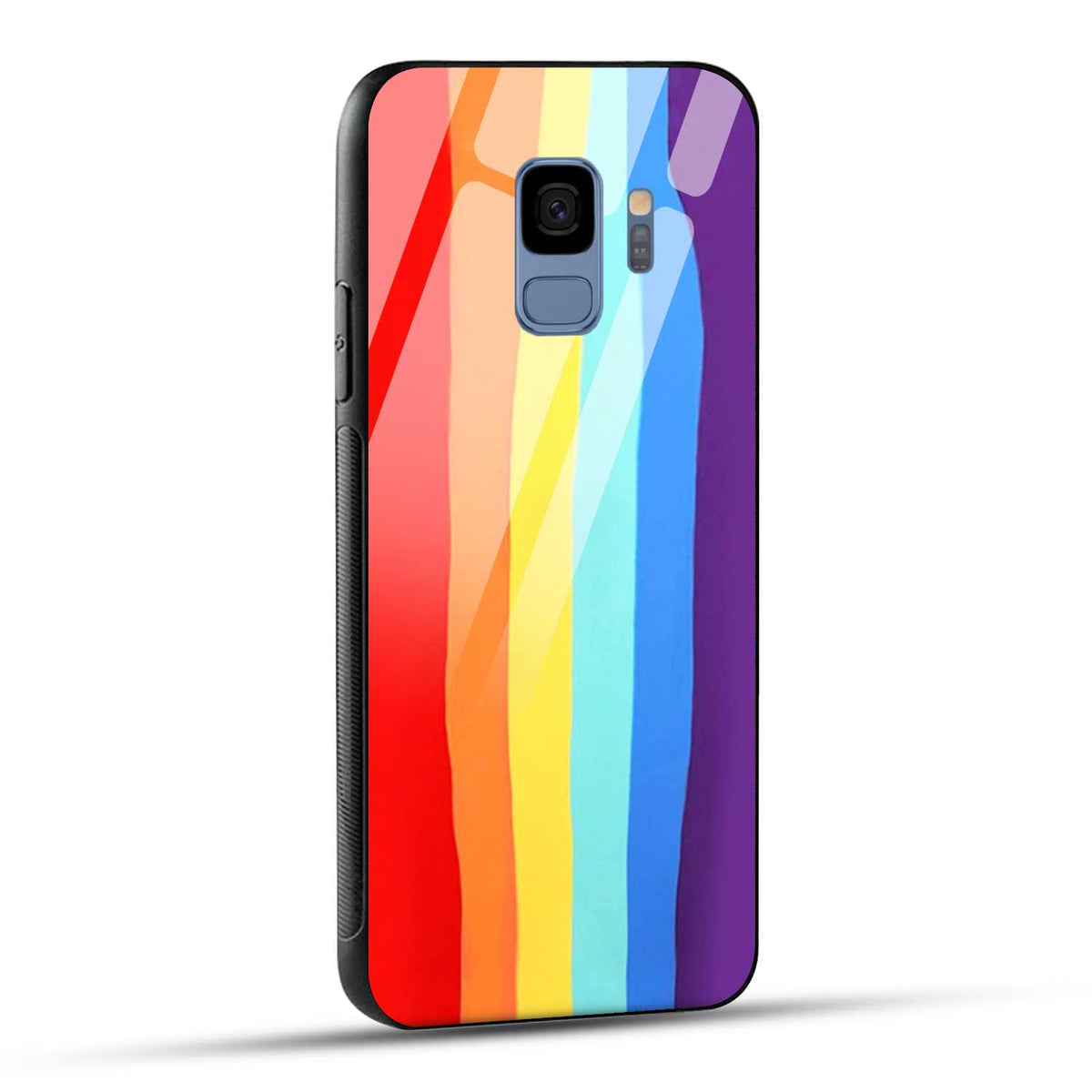 Samsung Galaxy S9 Back Cover Rainbow Color Printed Glass Case