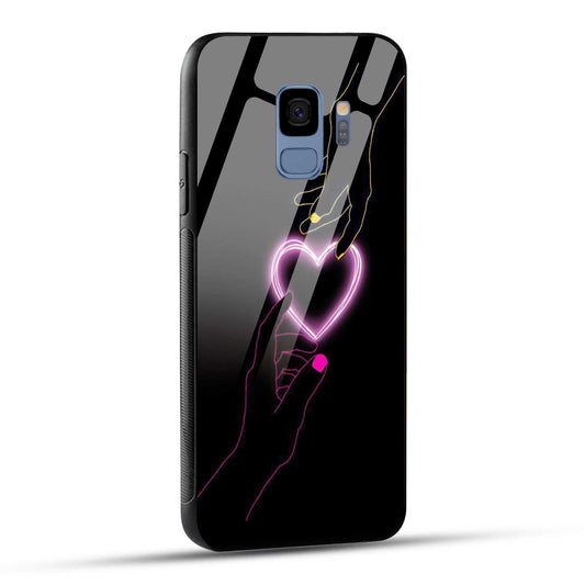 Samsung Galaxy S9 Back Cover Love Forever Heart Printed Glass Case