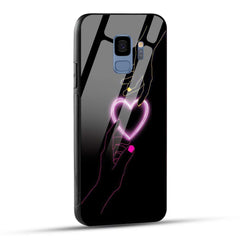 Samsung Galaxy S9 Back Cover Love Forever Heart Printed Glass Case
