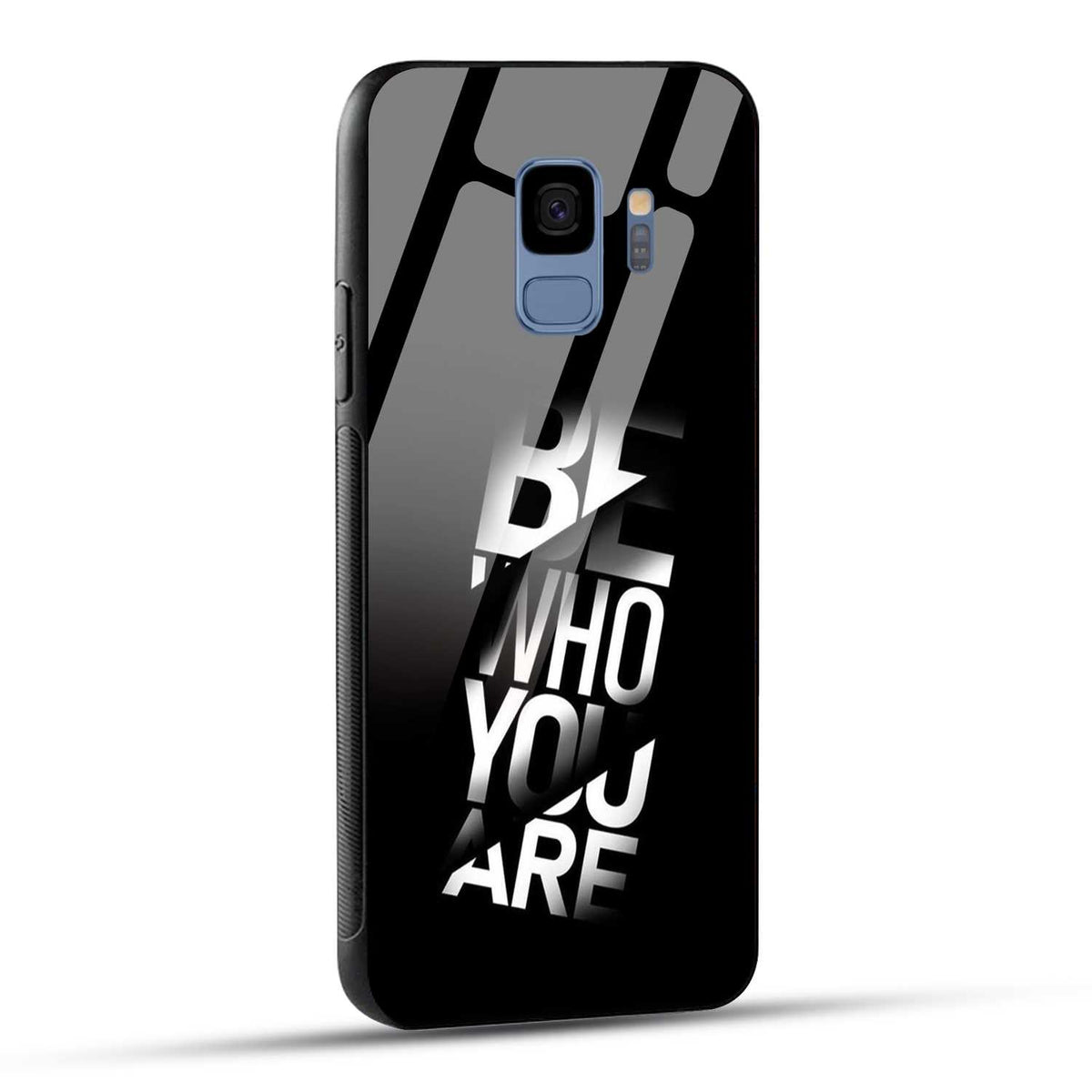 Samsung Galaxy S9 Back Cover Be Who You Are Printed Glass Case