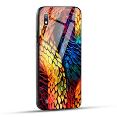 Samsung Galaxy A10 Back Cover Colorburst Jungle Rainbow Animal Spots Printed Glass Case