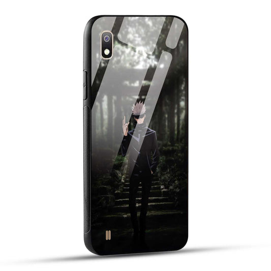Samsung Galaxy A10 Back Cover Gojo Printed Glass Case