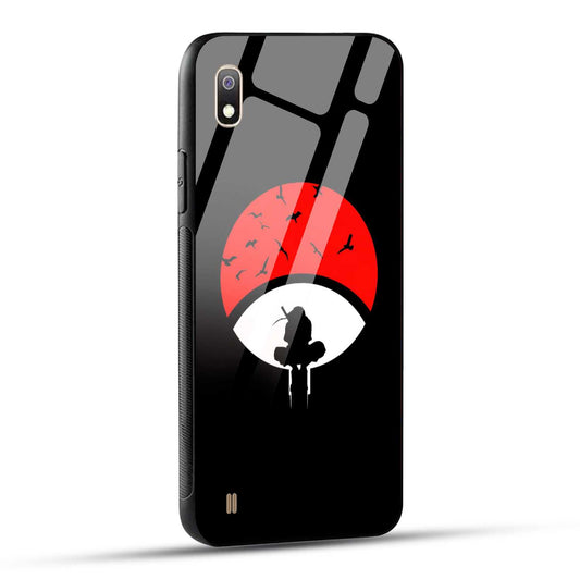 Samsung Galaxy A10 Back Cover Itachi Uchiha Printed Glass Case