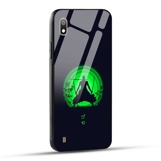 Samsung Galaxy A10 Back Cover Zoro Printed Glass Case