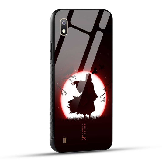 Samsung Galaxy A10 Back Cover Itachi Uchiha Printed Glass Case
