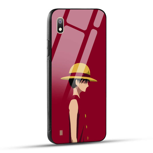 Samsung Galaxy A10 Back Cover Luffy Printed Glass Case