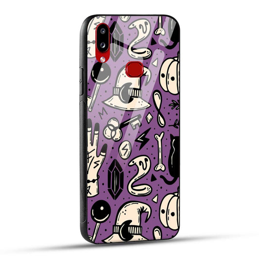 Samsung Galaxy A10s / Samsung Galaxy M01s Back Cover Aethetic Texture Printed Glass Case
