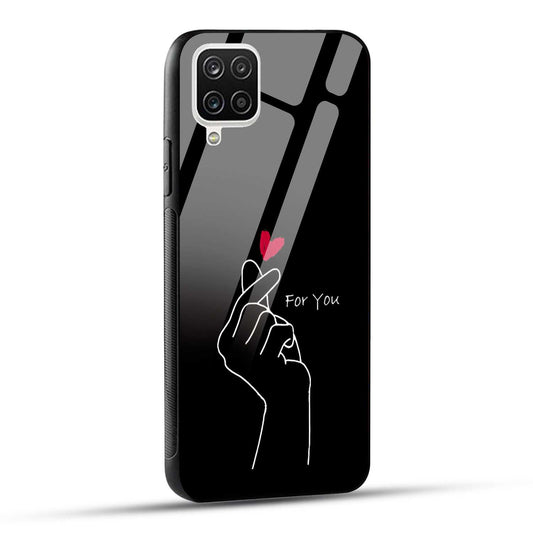 Samsung Galaxy A12 / M12 / F12 Back Cover For You Printed Glass Case