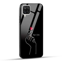 Samsung Galaxy A12 / M12 / F12 Back Cover For You Printed Glass Case